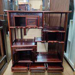 商談中！【愛品倶楽部柏店】 唐木 花梨材 飾り棚 