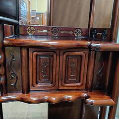 商談中！【愛品倶楽部柏店】 唐木 花梨材 飾り棚 