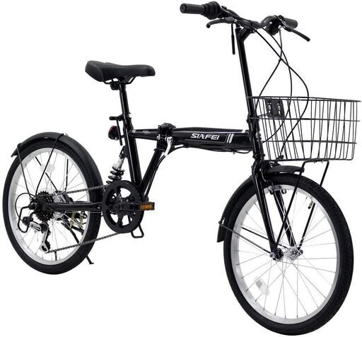 自転車　20cm 美品　防震　人気 折りたたみ自転車 シマノ６段変速