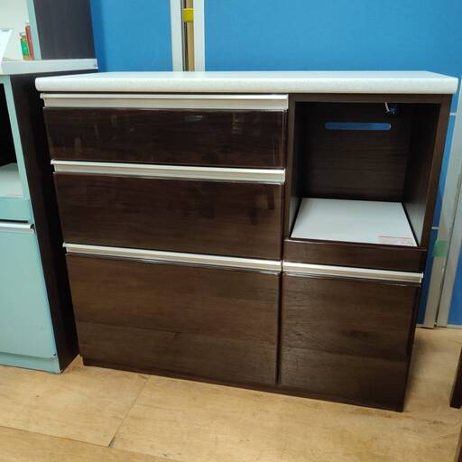 【愛品倶楽部柏店】NITORI キッチンカウンター アルミナ2 100CT
