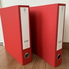 【決まりました】コクヨ　チューブファイル　ファイル　赤色　2冊セット