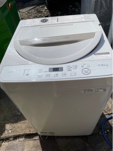 家電 生活家電 洗濯機☆SHARP☆2020年製☆4.5kg☆ES-GE4D-C
