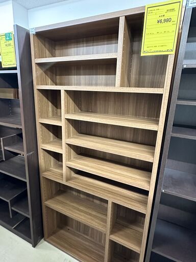 ジモティ来店特価!!　　本棚　ブラウン　　J-0548