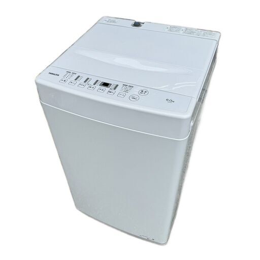 A5446 配達＆取付可能‼ 山善 YAMAZEN 2023年製 全自動洗濯機 縦型 6.0kg 1人暮らし 生活家電 家電