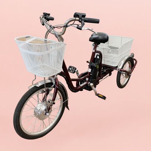 ≪商談中≫24C305_ジヤ 【来店引き取り歓迎】MIMUGO ミムゴ 365 電動アシスト三輪自転車 MG-TRM20EB 三輪車 中古【美品】【一点難あり】