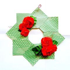 ねじってつくるバラの折り紙～現代折り紙を楽しもう