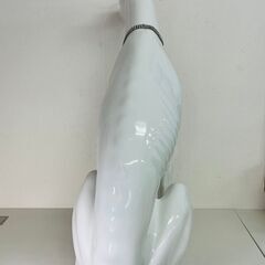 特大 AHURA アウラ 犬 高さ84㎝ ホワイト アニマル 置物 インテリア