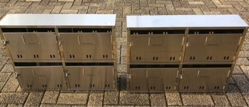 ステンレス製ポスト　美品　二つ