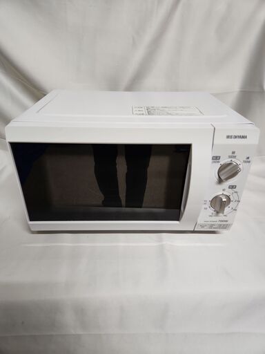 【北見市発】アイリスオーヤマ IRIS OHYAMA 電子レンジ IMB-F184-5-WPG 2021年製 白 1人暮らし (E2766axwY)