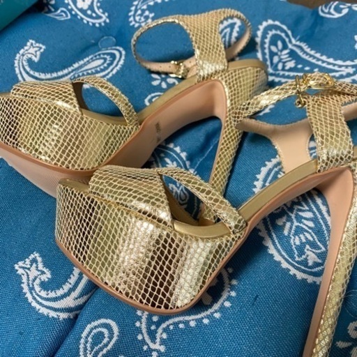 #3209 ミュール　パンプス　ハイヒール　ゴールド　L 新品 3209 ミュール パンプス ハイヒール ゴールド L 新品 3209 ミュール