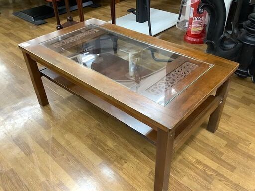 1時間の無料軽トラック貸出サービス！【塩川光明堂】ガラストップローテーブルのご紹介