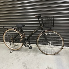 自転車27インチ　オートライト6段変速