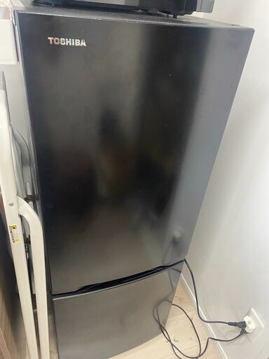 予定者決まりました！ 【美品】早い者勝ち！2022年製⭐︎東芝｜TOSHIBA 2ドア冷蔵庫 セミマットブラック GR-V15BS(K) [幅47.9cm /153L /2ドア /右開きタイプ]
