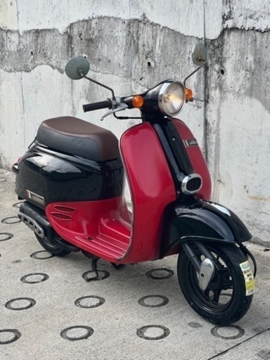 大人気セール‼️安心のバッテリー新品✨️前後タイヤ新品✨️嬉しいオイル満タン補充済み オイル交換不要⭕️継ぎ足しだけで外装塗装済みでキレイ超人気仕様の黒赤AF24 ジョルノ✴