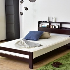 家具 ベッド シングルベッド+マットレスのセット