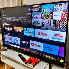 55型TV 2019年製〈Netflix.YouTube.ｱﾏﾌﾟﾗ.TVer.AbemaTV等視聴可能〉