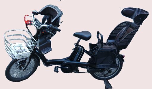 ｄ100土日もお子様と土足のままいろいろなタイプの電動自転車のご試乗可能です。  ️電動自転車・リサイクル専門店　　ご試乗をしてから、ご購入できます。  ２０インチ、チャイルドシート、２人乗り、３人乗り、１人乗り電動自転車  バカ良心的な電動自転車屋１００日間・安心の無料点検・️無料交換保証サービス付き  後ろチャイルドシートを大きめのかごに変更のオプション無料です。  バッテリーは新品の９０％以上の性能です。  １回の充電で