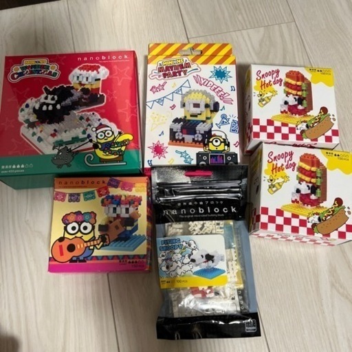 ユニバ　USJ  ナノブロック　ミニオン　スヌーピー