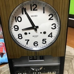 レトロ　SEIKO 1ヶ月巻掛時計　ゼンマイ式