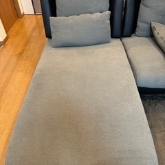 布張りカウチソファ(ポーション2KD GY) 