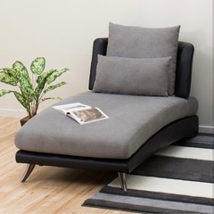 布張りカウチソファ(ポーション2KD GY) 