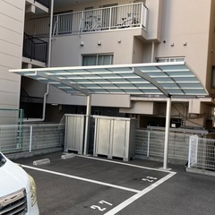 【直接引き取りのみ】大阪市内　カーポート ハイルーフ対応　１台用駐車場 アーチ屋根 DIY 別荘 改装 リノベーションに