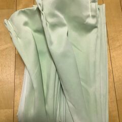 【美品】1級遮光カーテン2枚組 幅100cm 高さ178cm グリーン
