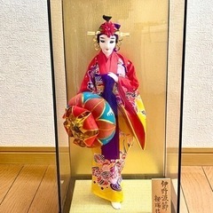 琉球人形　ケース付き　沖縄の伝統工芸品