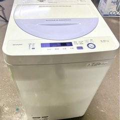シャープ 全自動洗濯機 5.5kg バイオレット ES-GE5A...
