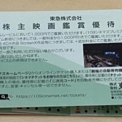 【ネット決済・配送可】109シネマズ 優待券 チケット 2枚　 ...