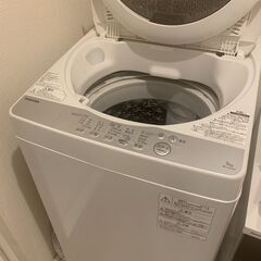 【ネット決済】東芝 洗濯機 5kg グランホワイト AW-5G6 W