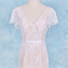 ソフトマーメイドドレス、ウェディングドレス、前撮り、dress chocolat