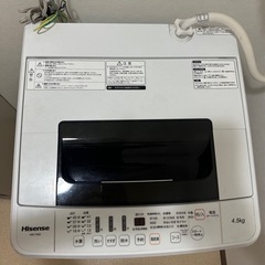 2018年製のHisense の全自動洗濯機