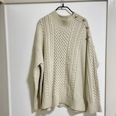冬物SALE セーター　白　　XL
