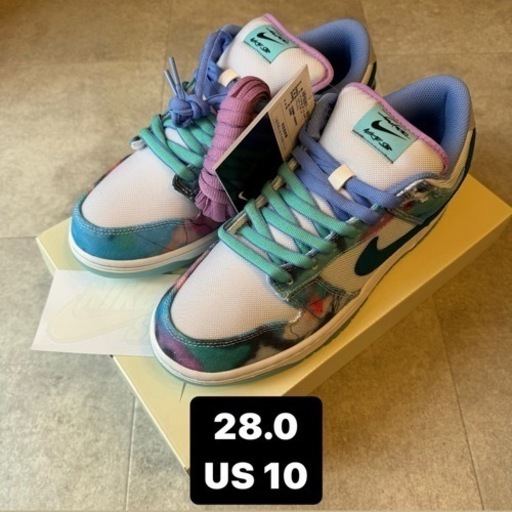 スニーカー futura dunk supreme nike jordan atmos