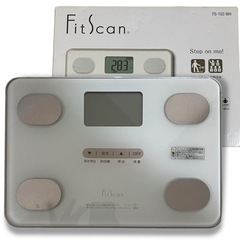 体重計 FitScan FS-102-WH 外箱/説明書付属
