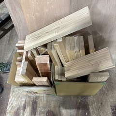 木材　端材　角材　34cm〜68cm 50本　DIY 工作　薪