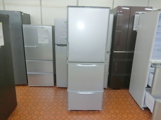 ID 186552　冷蔵庫3ドア　350L　シャープ　２０１８年　SJ-W351D-S