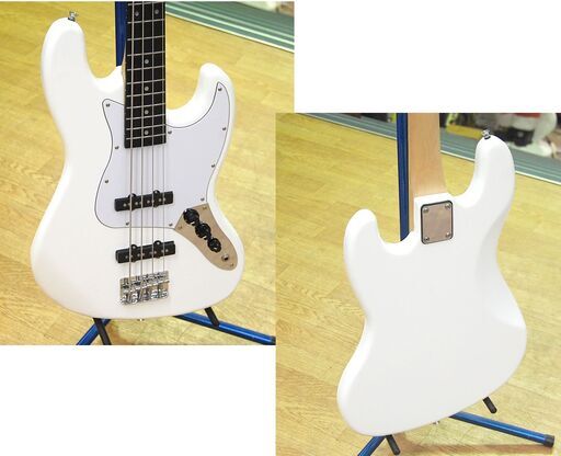 【美品】BUSKER'S　BJB-STD　ジャズベース　ホワイト　JB　白 美品】BUSKER'S BJB-STD ジャズベース ホワイト JB 白 美品】BUSKER'S