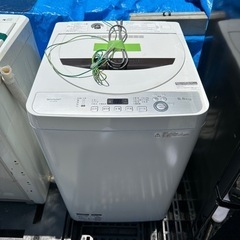 SHARP 2018年製 5.5kg 全自動洗濯機 ホワイト