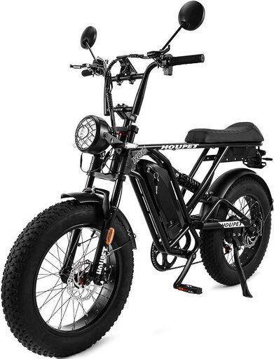 Houpet 原動機付自転車 20×4.0インチ ファットバイク 500Ｗモーター 48V/10Ahバッテリー