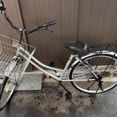 【市内配送料込み】２６インチ 自転車 ママチャリ 切替なし