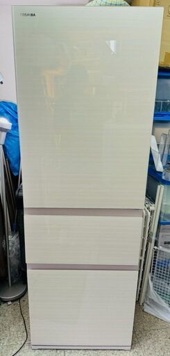 東芝 VEGETA 3ドア 冷凍冷蔵庫 356L GR-S36SV ZC [3ドア /右開きタイプ /356L] [冷凍室 82L] 2021年 ラピスアイボリー 綺麗です