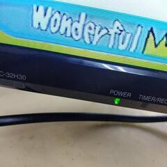 J095★SHARP★32インチ地デジTV ★LC-32H30★2016年製-ノースフェイス HYVENT フードダウンジャケット イエロー×ブラウン 140