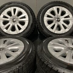 【DUNLOP WINTER MAXX WM02 195/65R15】スタッドレス【TOYOTA 50プリウス 純正ホイール 15インチ 6.5J5HPCD100+40】19年製 バリ溝 (MTR174)クレジットカード QRコード決済可能