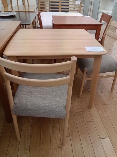 ☆ジモティ割あり☆ ニトリ ダイニングセット ナチュラル H69×D81×W88 