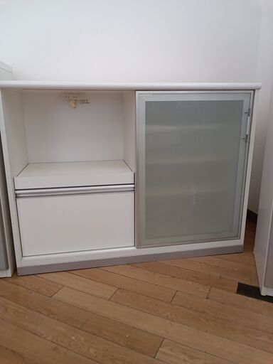 ★ジモティ割あり★ 古賀家具 キッチンカウンター ホワイト H90×D47×W120 クリーニング済み TK2207