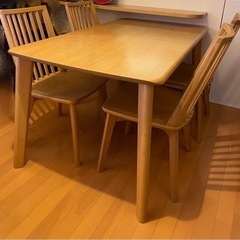 浜本工芸　家具 北欧　ダイニング5点セット