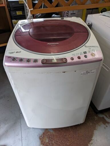 リサイクルショップスターズ吉野店】全自動洗濯機　Panasonic　2010年製　NA-FS80H2　容量8.0㎏　標準使用水量99Ⅼ