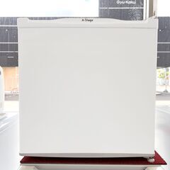 札幌 東区 A-stage 1ドア冷蔵庫 AS-R46WT-100 2021年製 幅470×奥行447×高さ496ｍｍ ホワイト 46L  右開き 小型 オフィスや寝室に